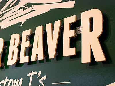 Eager Beaver Signage branding clothing franchise logo signage signs tshirts