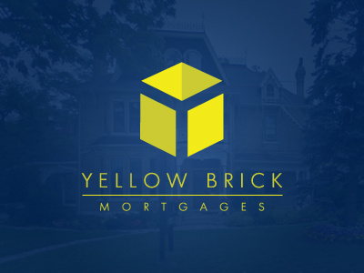 Yellow Brick branding logo mortgages yellow