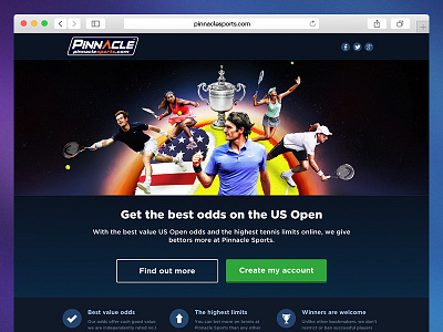 US Open 2015 Landing Page andy murray landing page maria sharapova novak djokovic pinnacle sports roger federer serena williams sports tennis tennis ball us open us open trophy