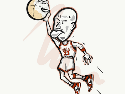 The last dance! adobe air ball basketball doodle draw jordan jump man michael nike