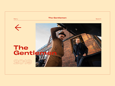 Guy Ritchie Interaction Website design minimal typography ui web