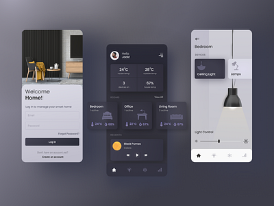 Smart Home Application by Lili Dubova for Precise on Dribbble