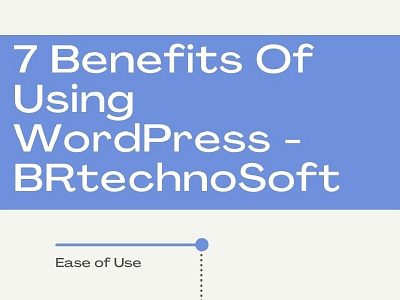 7 Benefits of Using wordpress - BRTECHNOSOFT - Infographics hire wordpress developers psd to wordpress wordpress development company wordpress development services wordpress theme development