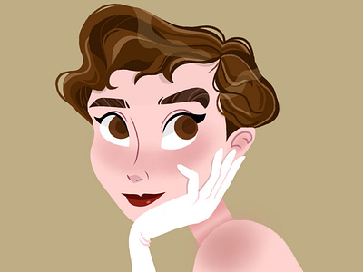 Audrey Hepburn Character Design