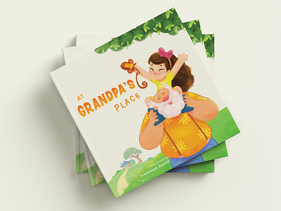 Book cover character design childrens book childrensbookillustration grandpa illustration kidlit kids illustration kindle picturebook