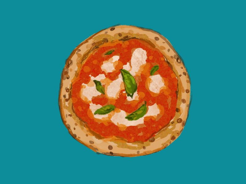 Pizza! gif gif animated illustration pizza pizza napoletana sticker