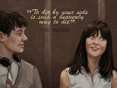 I love The Smiths! 500 days of summer digital painting movie quote scene the smiths