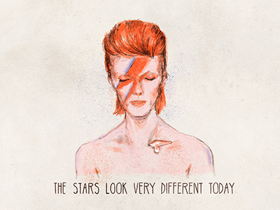 Bowie bowie david bowie drawing illustration portrait starman