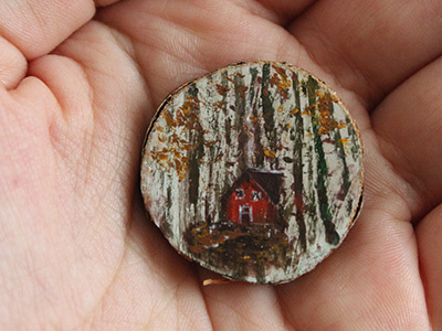 Miniature Acrylic Painting acrylic miniature painting wood