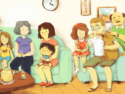 Family Portrait family family portrait illustration