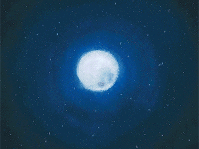 All I wanted was the Moon moonlight night starry night stars night sky animated gif poetic animation romantic moon