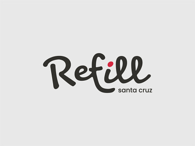 Refill Santa Cruz branding design logo logotype typography vector