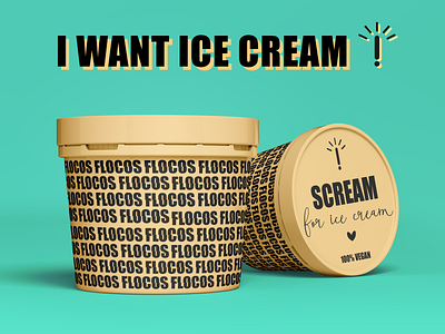 AAAAH I WANT ICE CREAM! branding design dribbbleweeklywarmup illustrator logo logodesign photoshop visual identity