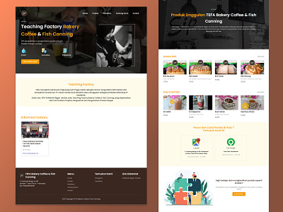 Teaching Factory Company Profile clean company profile design illustration landing page minimalize teaching factory ui ux webdesign website