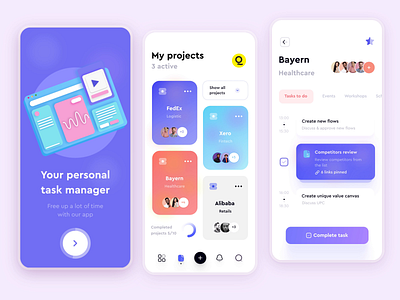 Desktop Task Management App by Dim Si for Qubstudio: UX/UI & Branding ...