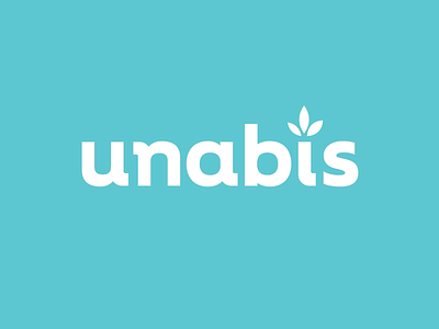 Logo design for American CBD brand Unabis branding cannabis cbd logo logo animation logo design loop animation motion shape animation