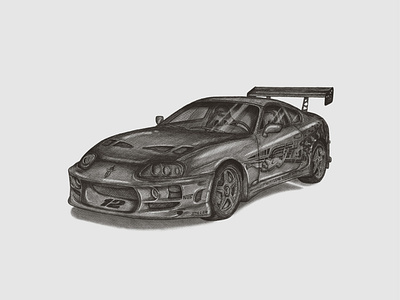 Pencil Drawing Car-2 automotive car car portrait digital art illustration pencil art portrait sketch vehicle