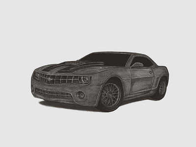 Pencil Drawing Car 3