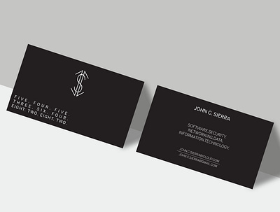 Dark and Simple Business Card business card graphic design logo minimal print print design