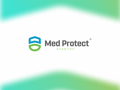 Med Protect Logo branding creative design freelance gradient graphic design hello dribbble illustration logo mask medical ui ux vector