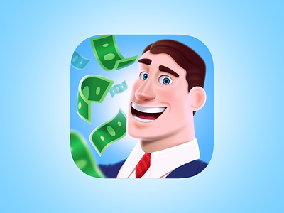 Retail tycoon 3d android app game icon icons ios ios icon manager mobile money northwood retail smile suit tycoon