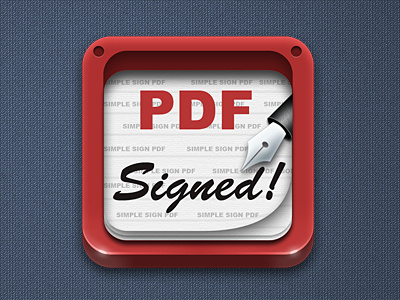 Signed PDF icon icon ios ios icon mobile tablet icon