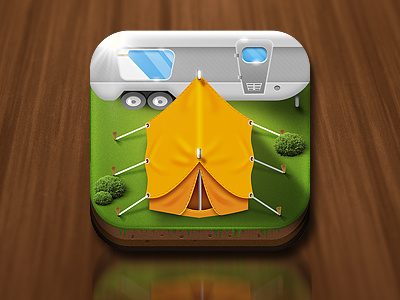 Camping App icon app icon ios ios icon mobile icon