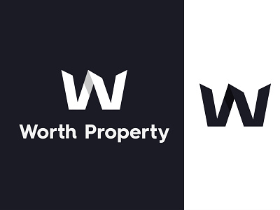 Real estate logo - worth property brand identity logodesign property real estate logo realestate vector