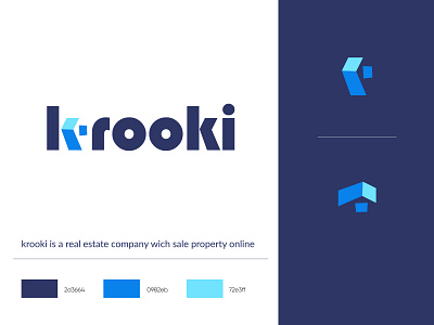 krooki real estate logo brand identity logodesign real estate logo