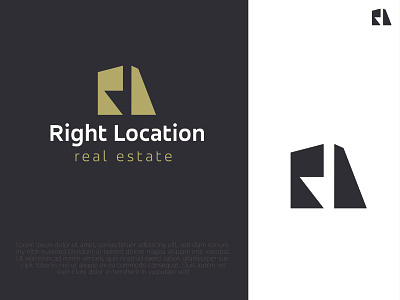 RL Real Estate Logo brand identity branding logodesign real estate logo