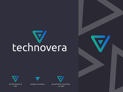 technovera- tech consulting company logo branding consulting logo logodesign tech logo