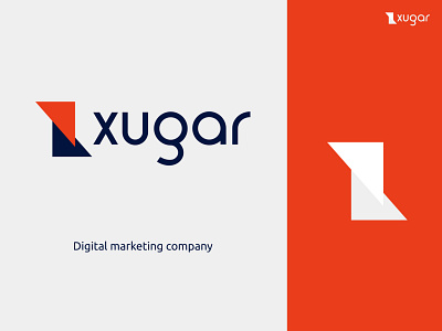 xugar digital marketing logo brand identity digital marketing digital marketing logo logodesign