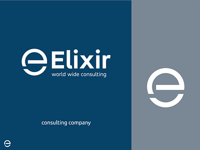 Elixir consulting company logo brand identity consulting logo graphic design logo design