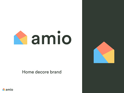 Amio - home decore brand brand identity home decor home decore logo home furnishing logodesign