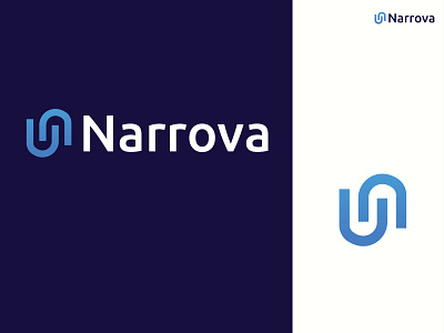 Narrova logo design saas logo tech logo technology