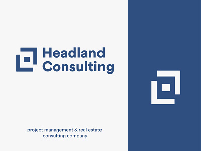headland consulting consulting logo logodesign project management logo