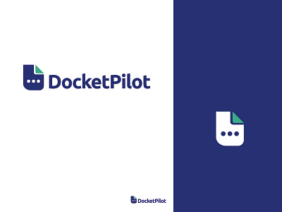 Docketpilot - saas company for document and schedule management brand identity logo design logodesign saas company saas logo
