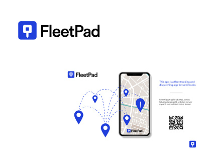 Vehicle tracking app logo design