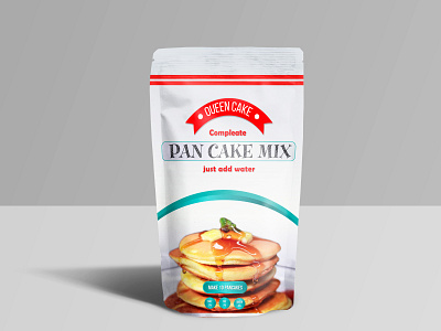 Pouch packaging design, pancake mix.