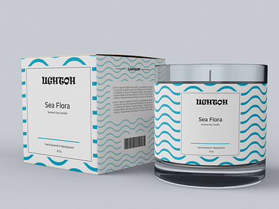 Candle label and packaging design