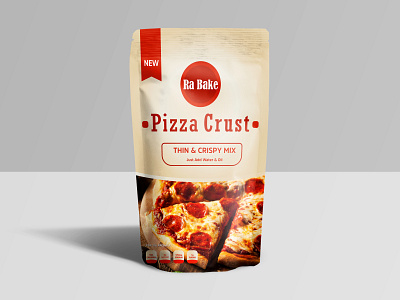 Pouch Design, Pizza crust pouch packaging design