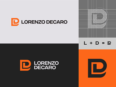 Personal Logo brand identity branding clean golden ratio grid system logo logo grid construction modern monogram personal branding personal logo visual identity