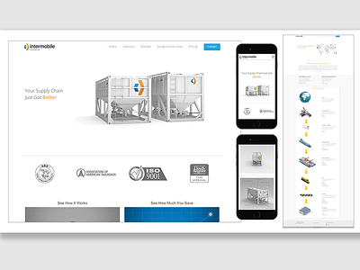 Intermobile Container Branding Website