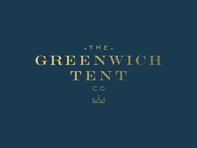 The Greenwich Tent Company branding crown identity logo sackers gothic tent