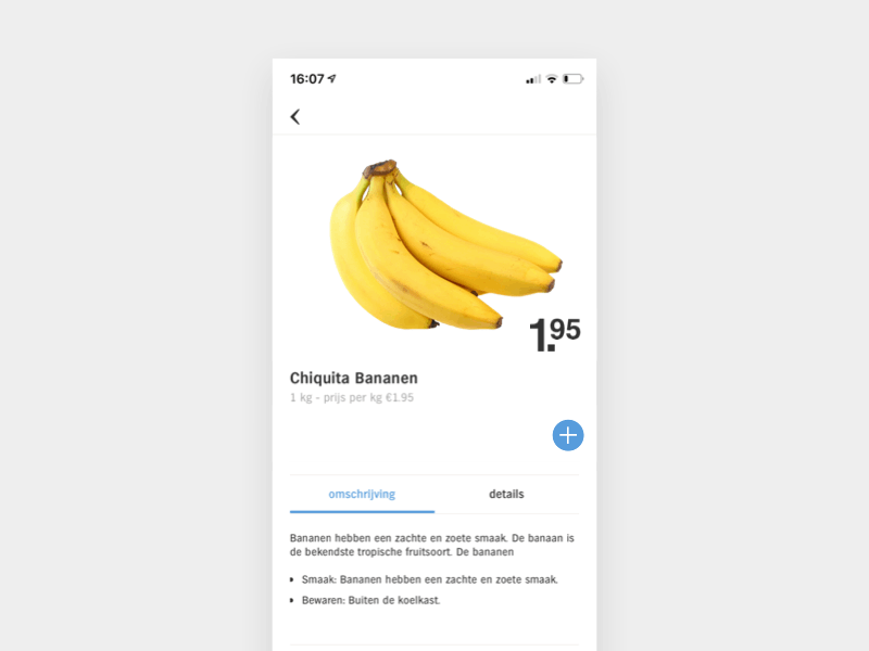 Choose fruit ripeness interaction design