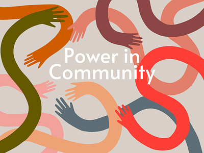Power in Community illustration illustrator vector