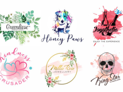 water color logo designs