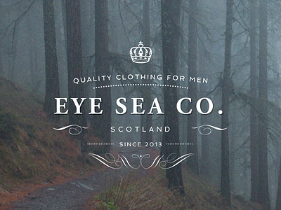 Eye Sea Co. Branding branding clothing crown logo scotland white
