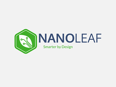 nanoleaf branding concept design illustration logo mockup
