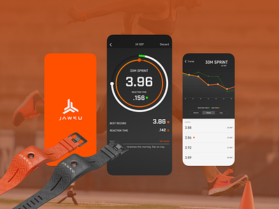 JAWKU • Built For Speed android app athlete development exercise ios training ui ux